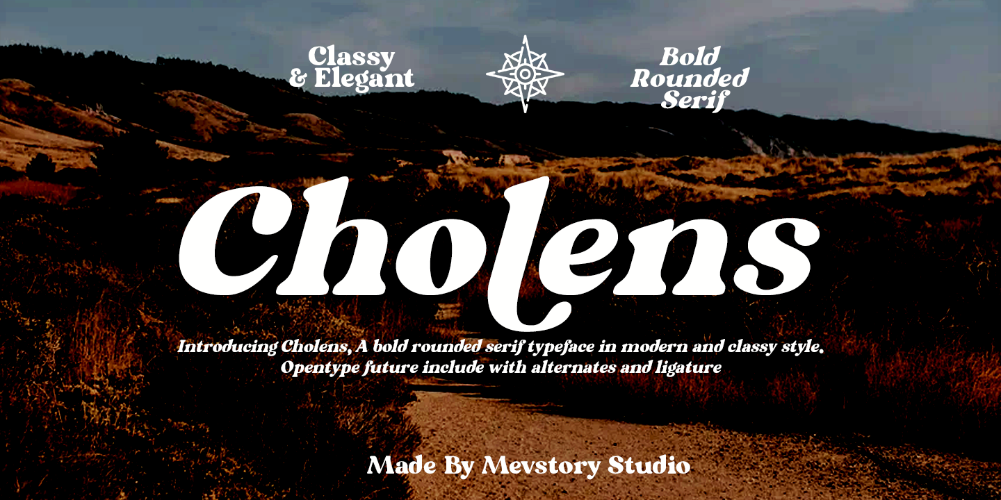 Beispiel einer Cholens-Schriftart